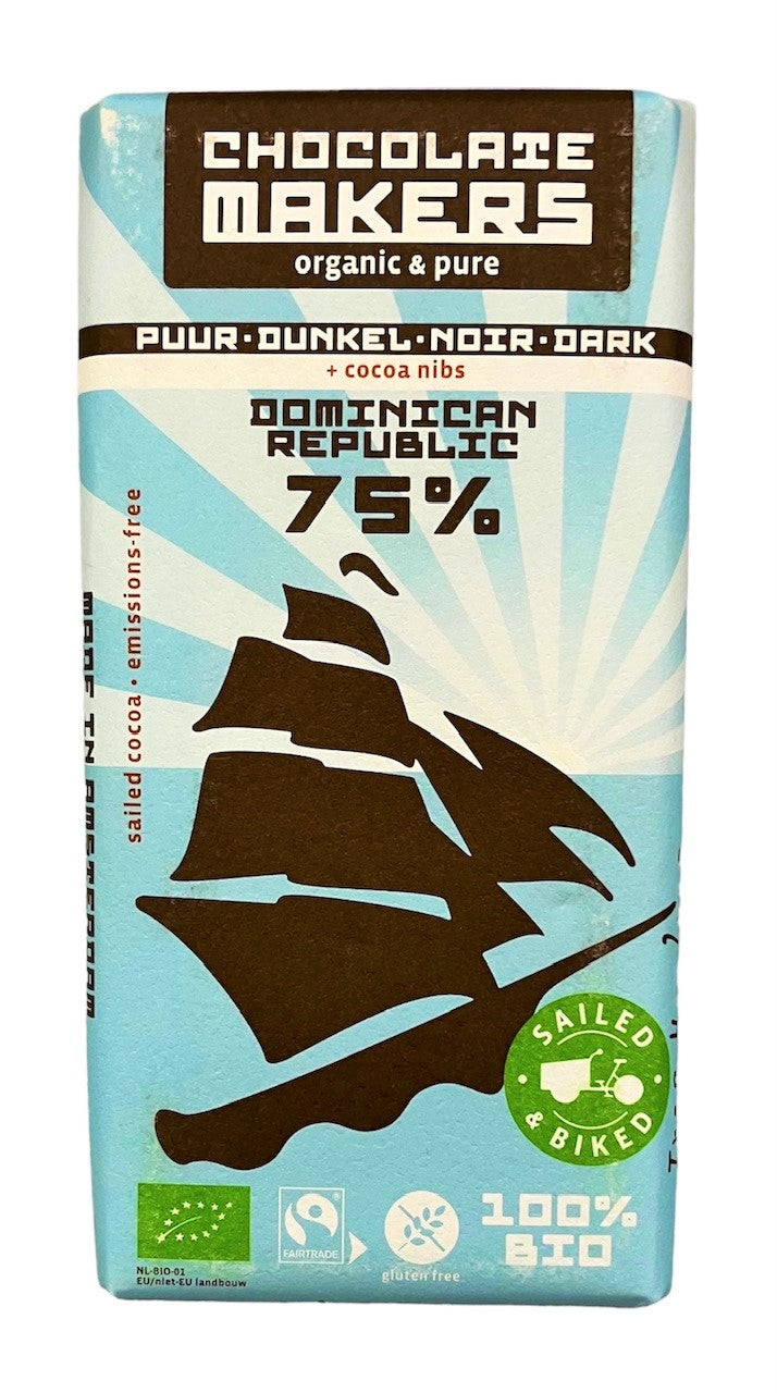 Chocolatemakers | Tres Hombres Puur 75% Cacaonibs (BIO) VEGAN