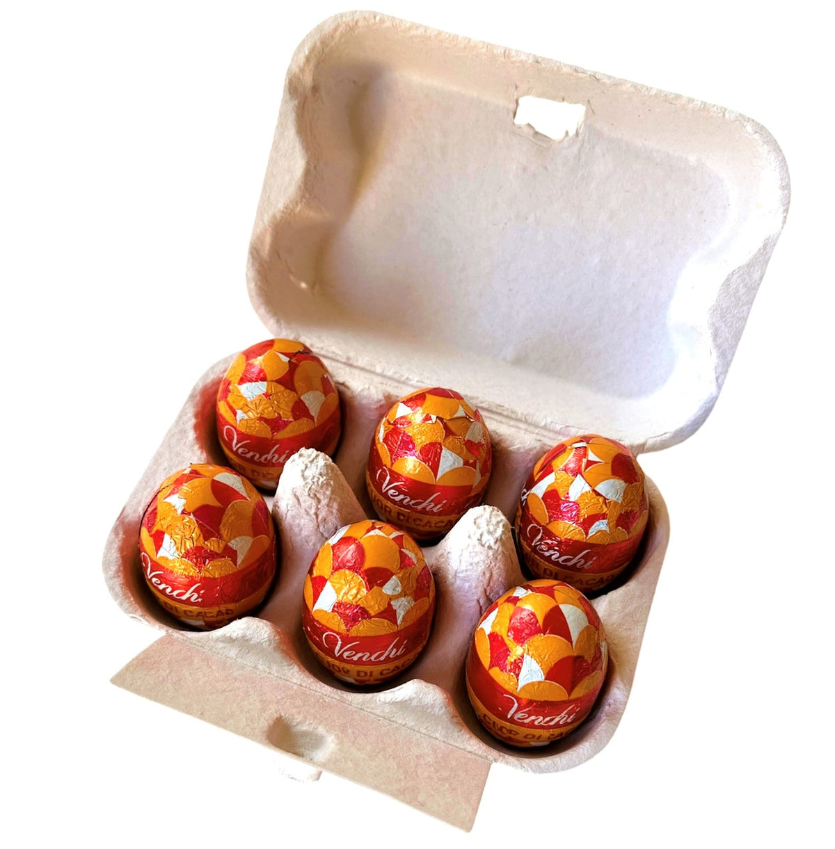 Venchi | 6 Ovetti Mini Eggs Cuor di Cacao im Eierkarton
