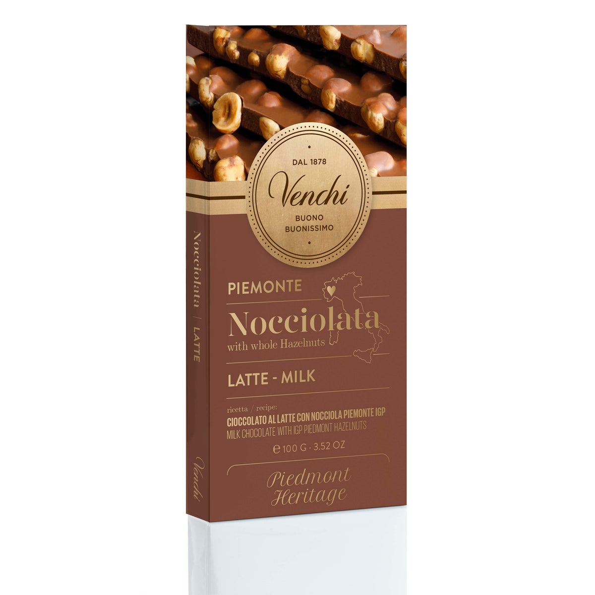 Venchi | Nocciolata Latte – Milchschokolade mit Haselnüssen