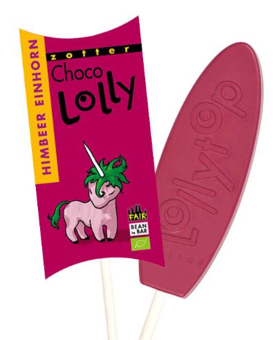 Zotter | Choco Lolly Himbeer Einhorn (BIO)