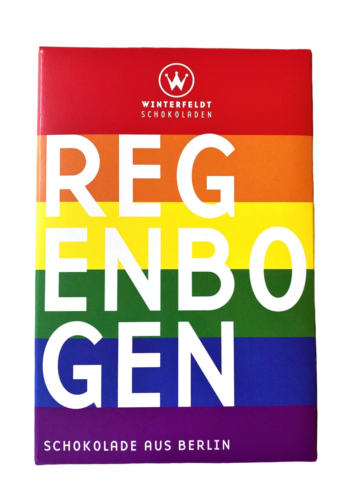 Winterfeldt Schokoladen | Regenbogen – Handgemachte Passionsfrucht-Schokolade VEGAN