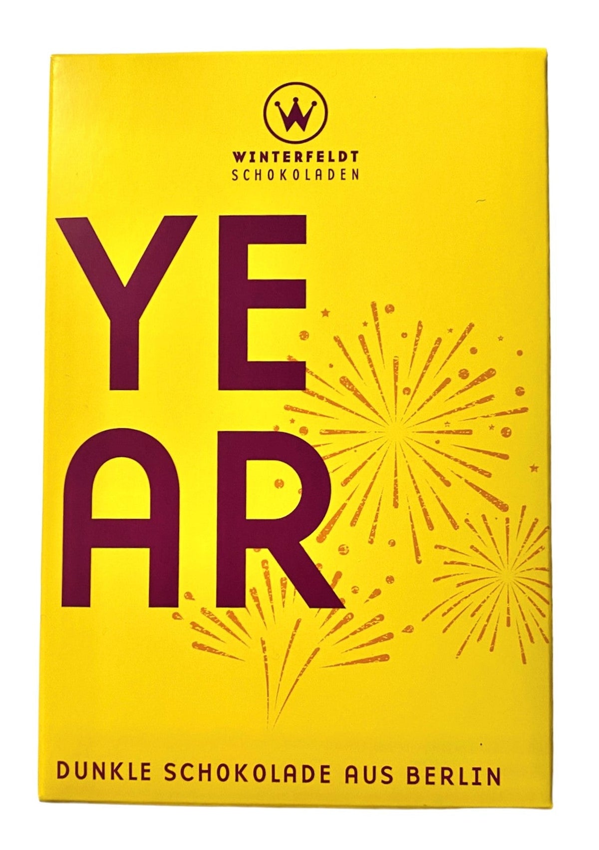Winterfeldt Schokoladen | Year – Dunkle Schokolade mit Knallbrause und Goldstaub