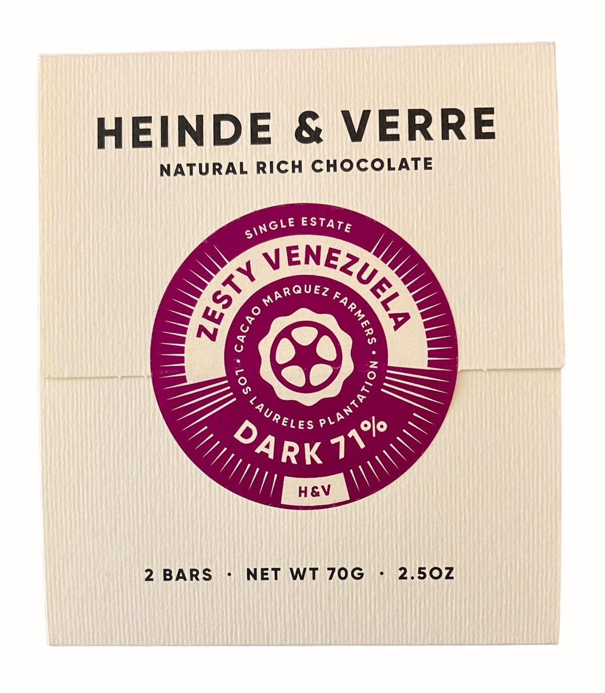 Heinde & Verre | Zesty Venezuela 71% VEGAN