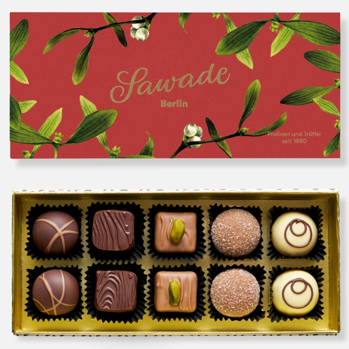 Sawade | Pralinenschachtel „Mistelzweig“ 120g