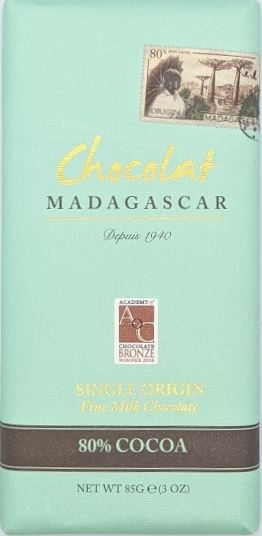 Chocolat Madagascar | Extradunkle Milchschokolade 80%