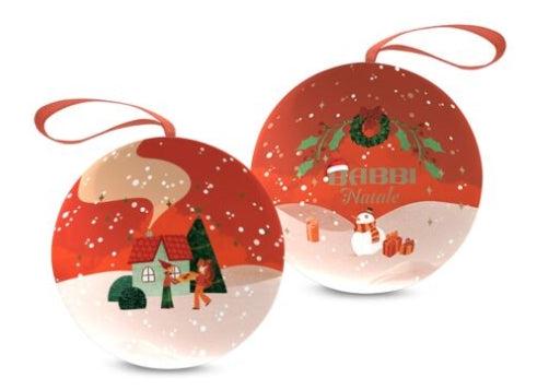 Babbi | Babbini Pallina Christmas Edition 2025 – Weihnachtskugel mit 5 Mini-Waffelpralinen