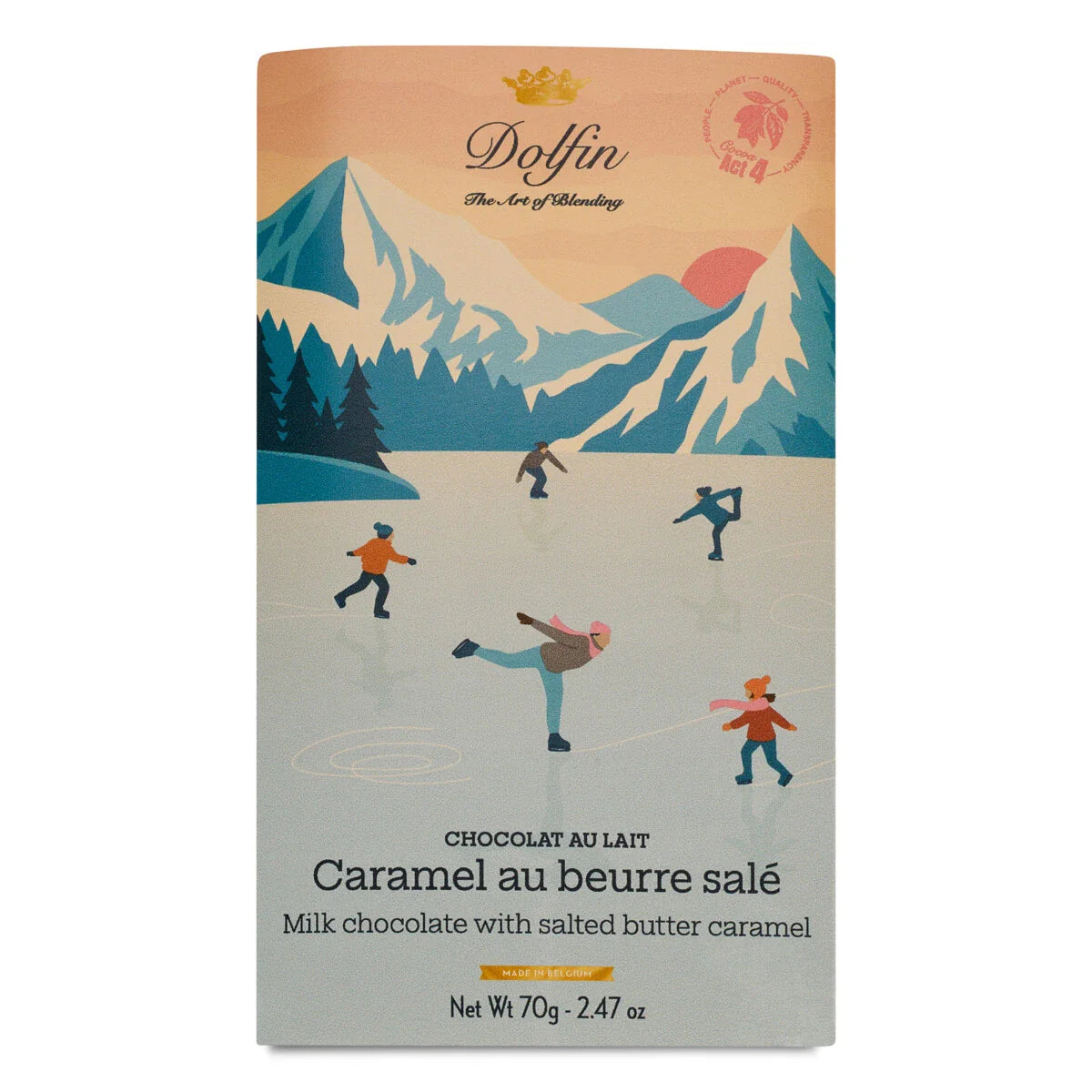 Dolfin | Schokolade Salzbutterkaramell – Vintage Winter Collection 70 g