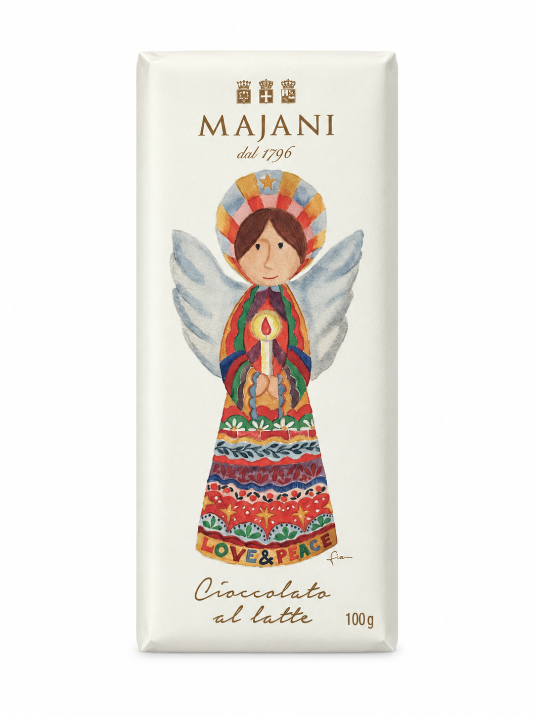 Majani | Engel Love & Peace – Extra-Milchschokolade 33%