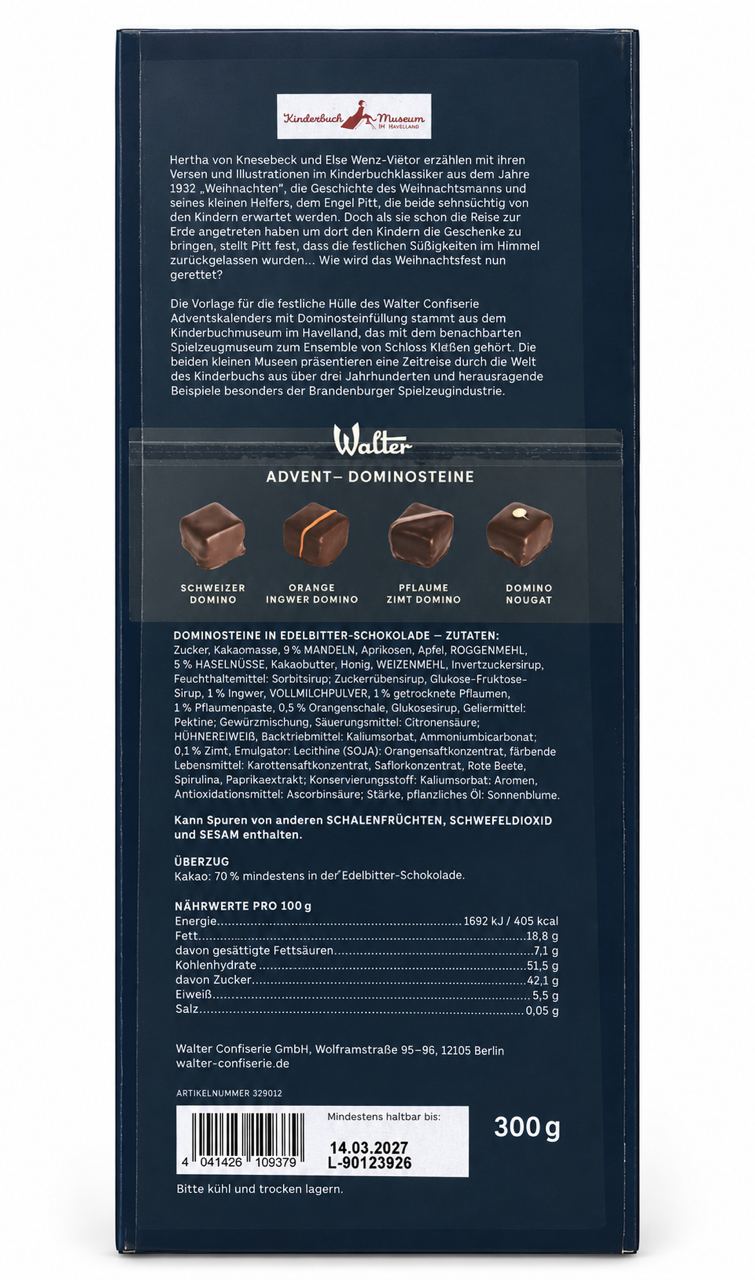 Walter | Advent-Dominosteine Adventskalender – Rückseite