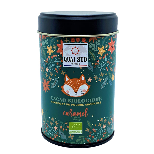 Quai Sud | Cacao Caramel – Kakao mit Karamellgeschmack Fuchsmotiv 250g (BIO) VEGAN