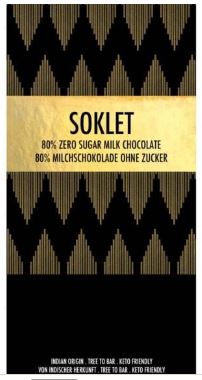 Soklet | Dunkle Milchschokolade 80% ohne zugesetzten Zucker