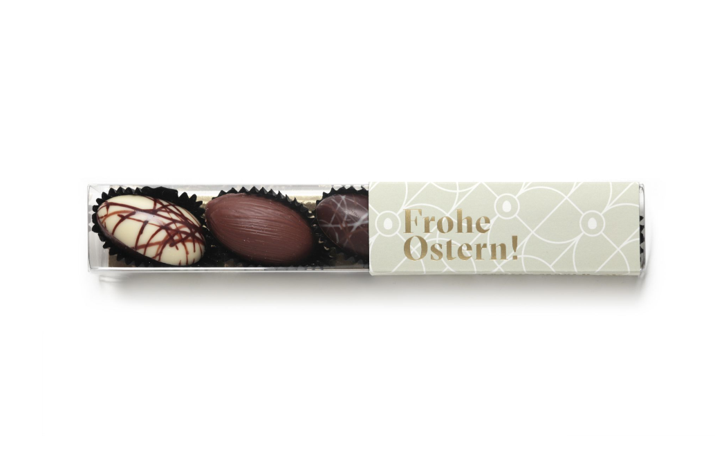 Martin Mayer | Pralinenstange mit 5 Eiern „Frohe Ostern“ 80g