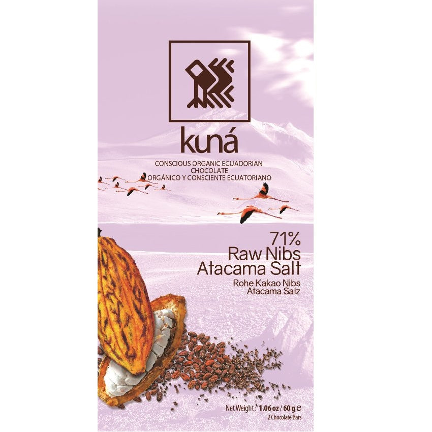 Kuná | Raw Nibs Atacama Salt 71% (BIO)