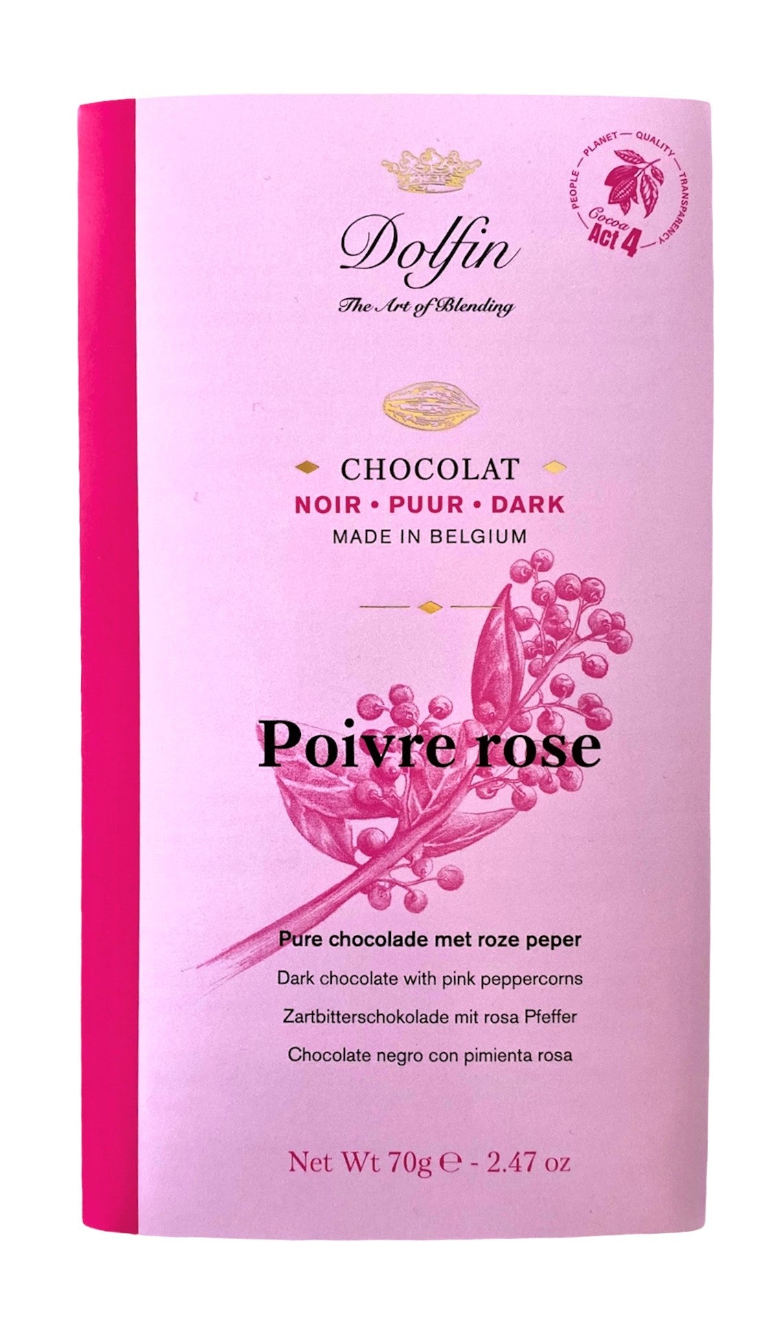 Dolfin | Noir 60% Poivre rose