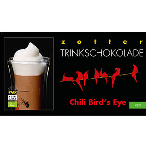 Zotter | Trinkschokolade Chili „Birds Eye“ (BIO) VEGAN