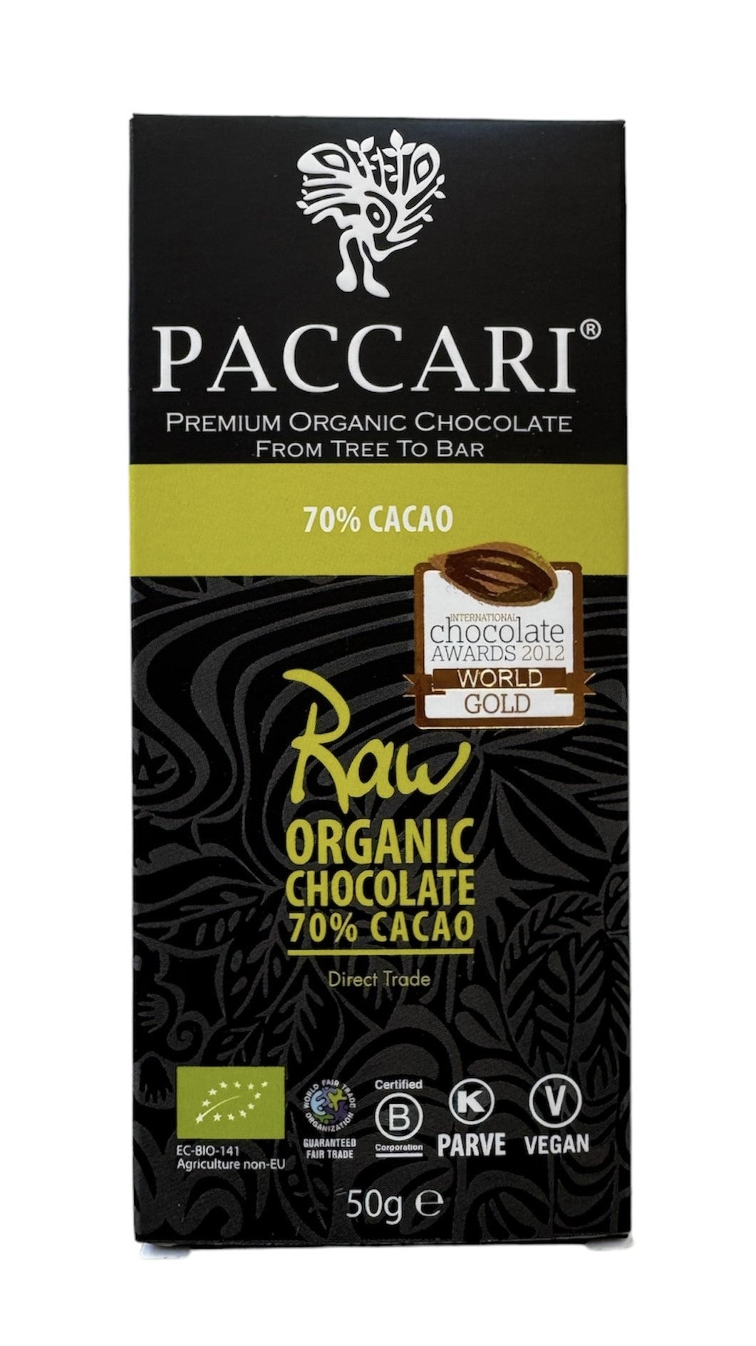 Paccari | RAW 70% Cacao 50g (BIO) VEGAN