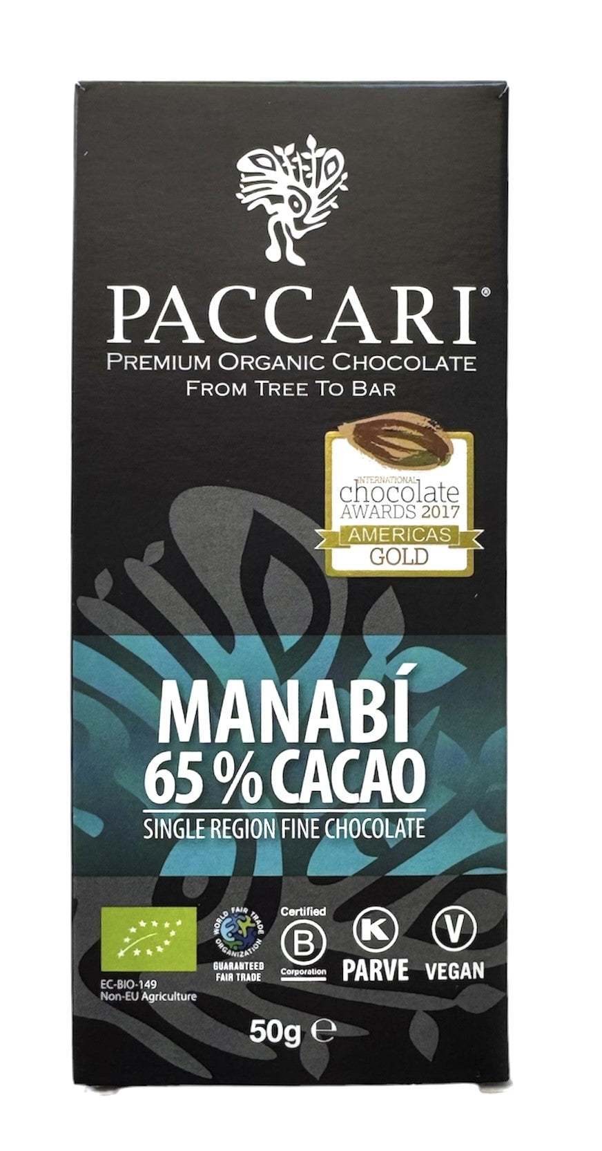 Paccari | Manabi 65% Cacao 50g (BIO) VEGAN