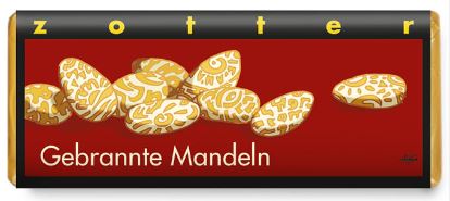 Zotter | Gebrannte Mandeln – Dunkle Milchschokolade 50% (BIO)