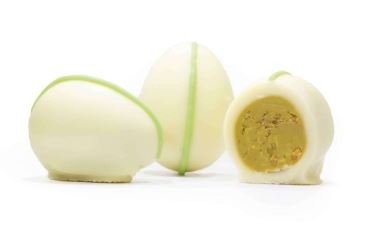 Coppeneur | Pistazien Nougat Ei Praline (alkoholfrei)