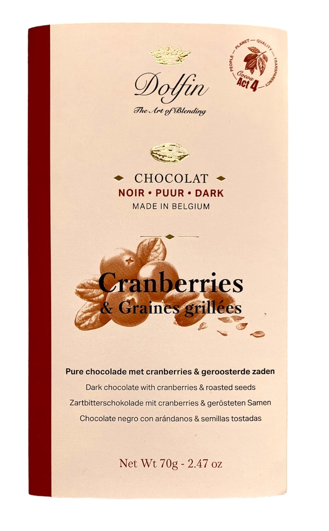 Dolfin | Noir Cranberries & Graines grillées