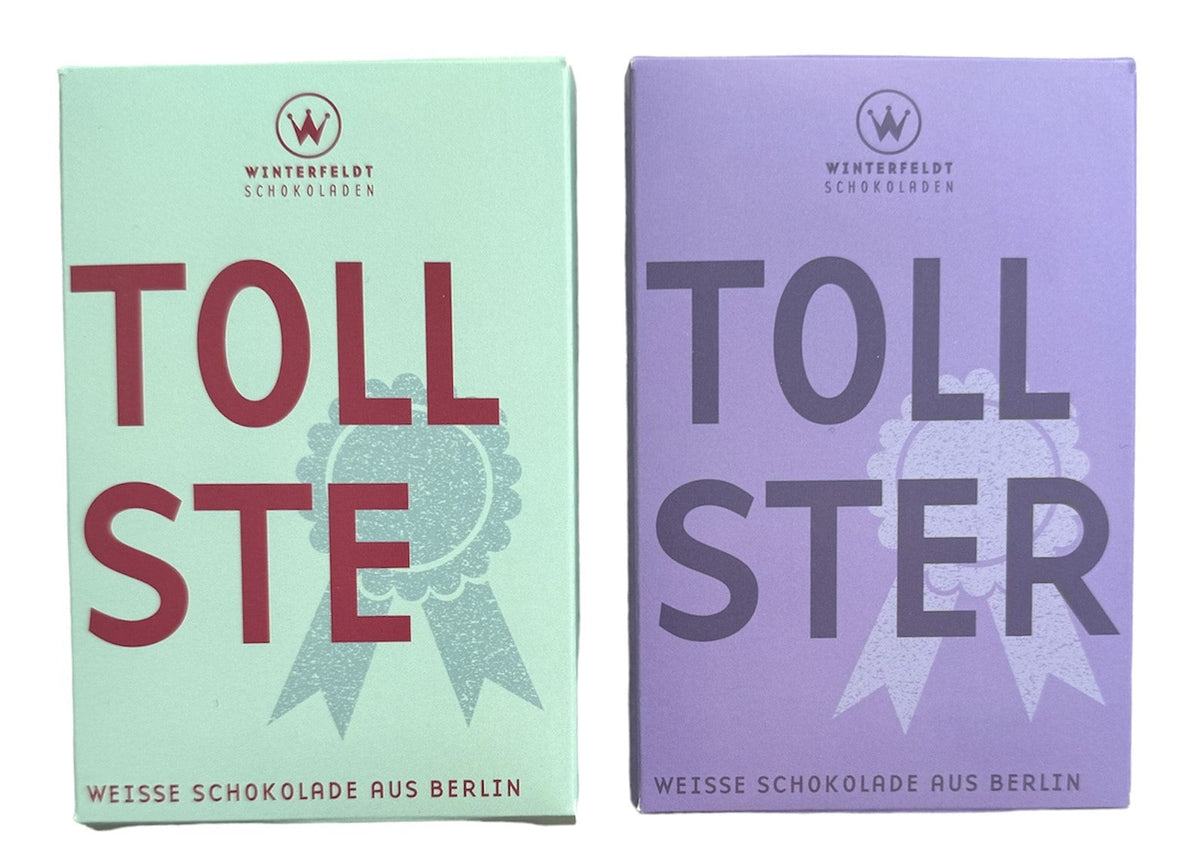 Winterfeldt Schokoladen | Tollster – weisse Schokolade mit Zuckerstreusel