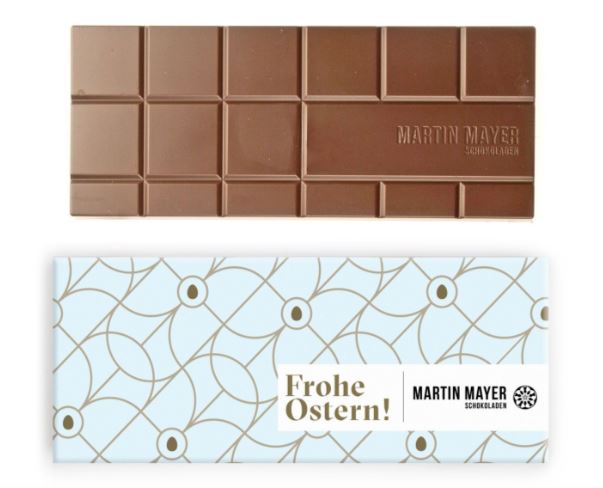 Martin Mayer | Frohe Ostern Tafel – Milchschokolade Mandel 70g