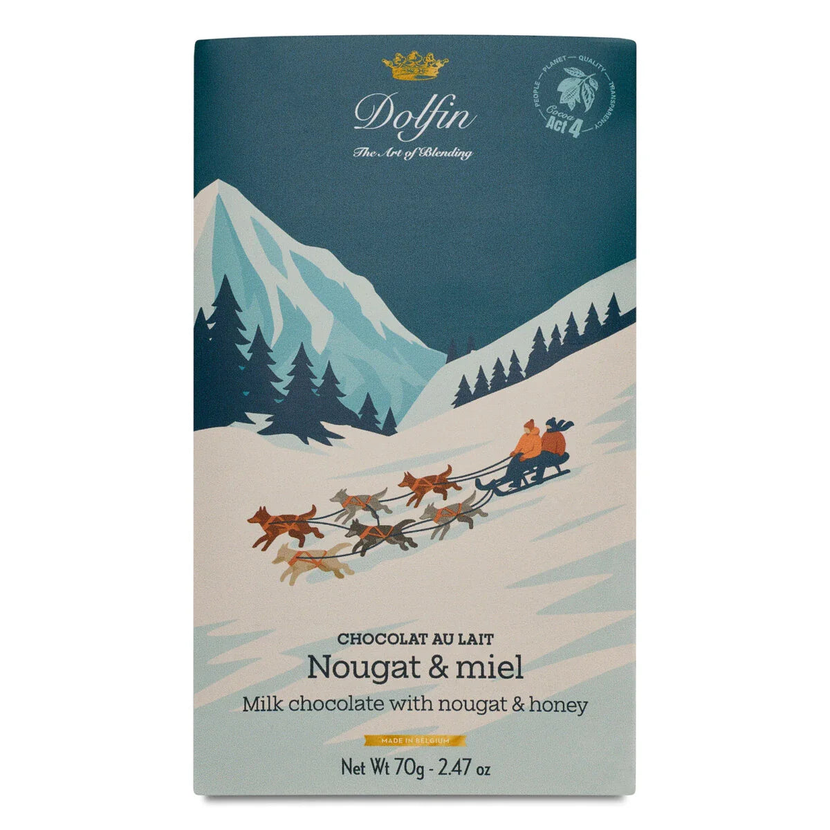 Dolfin | Schokolade Nougat & Honig – Vintage Winter Collection 70 g