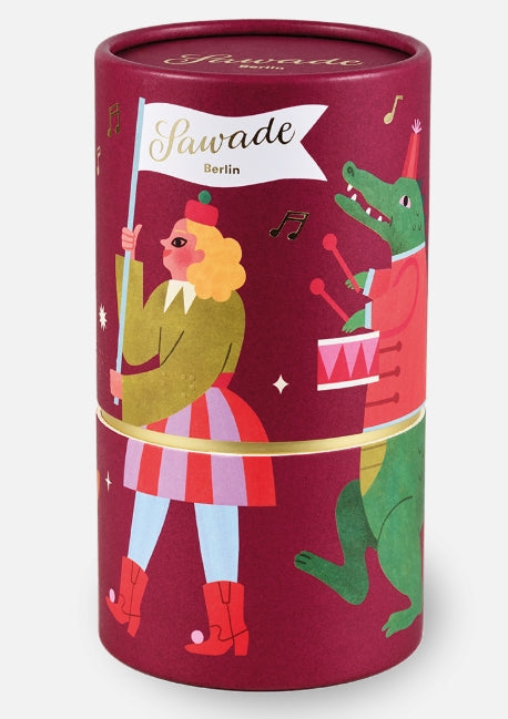 Sawade | Geschenkdose „Parade“ – 15 alkoholfreie Pralinenkugeln in Vollmilch & Zartbitterschokolade