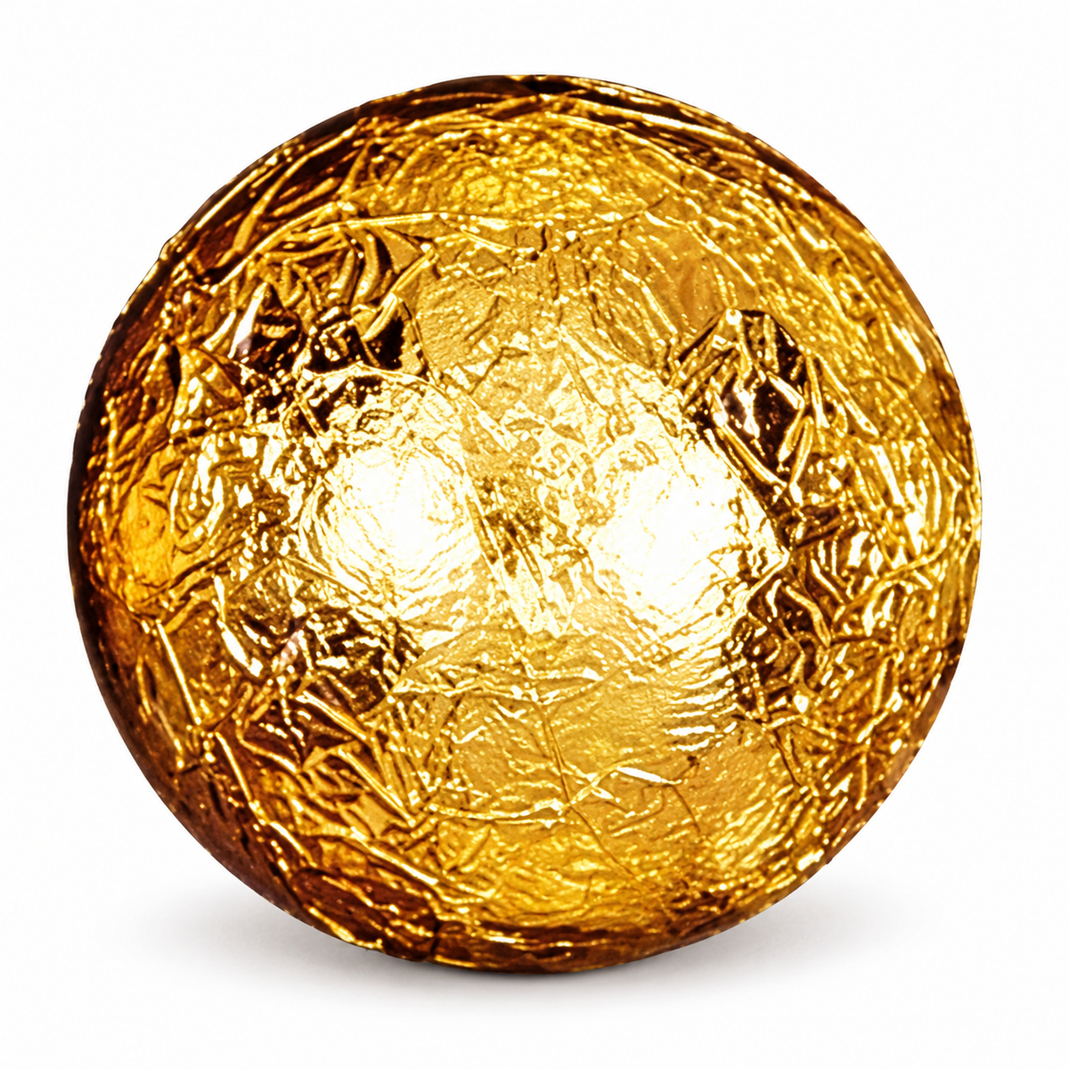 Caffarel | Pralinenkugel gold – Milchschokolade mit Karamellcremefüllung