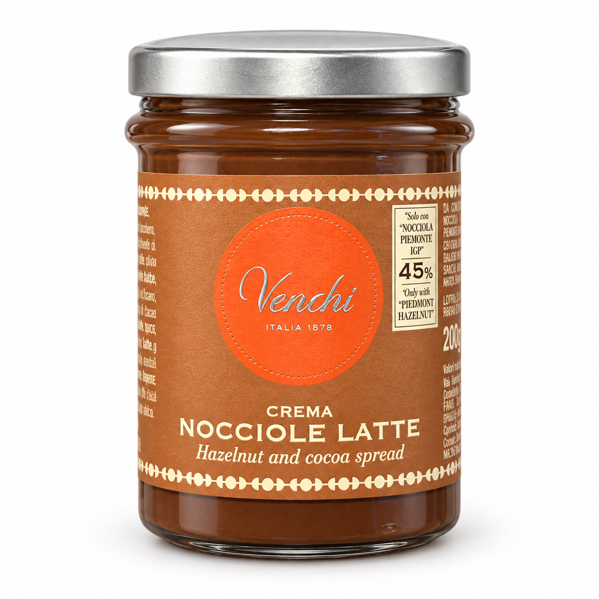 Venchi | Crema Nocciole Latte – Haselnuss-Kakao-Aufstrich 200 g