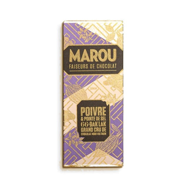 Marou | Dak Lak 66% Minitafel mit Pfeffer und Salz VEGAN
