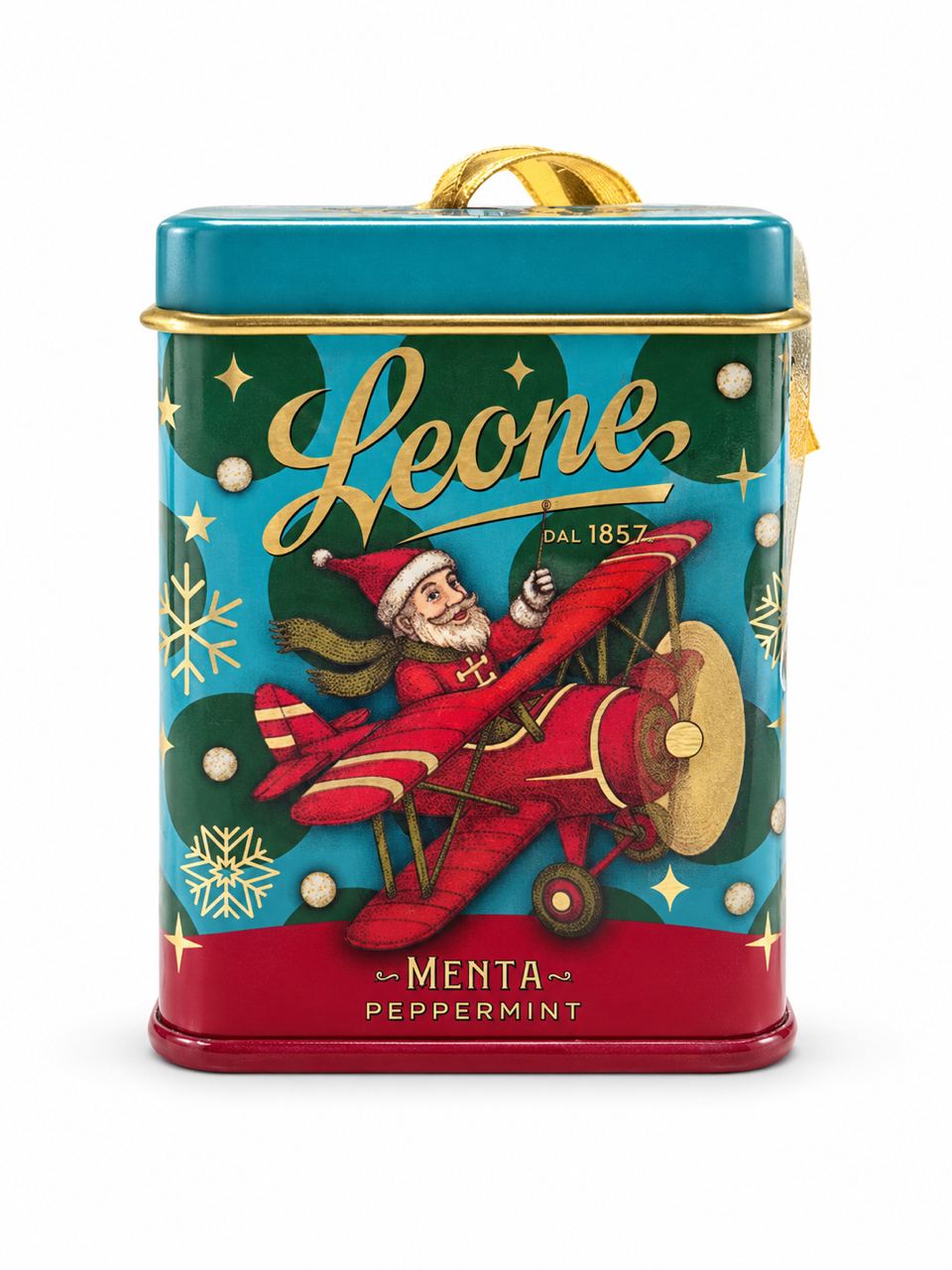 Leone | Weihnachts-Pastillen in der Blechdose VEGAN – Minze #Sorte_Minze